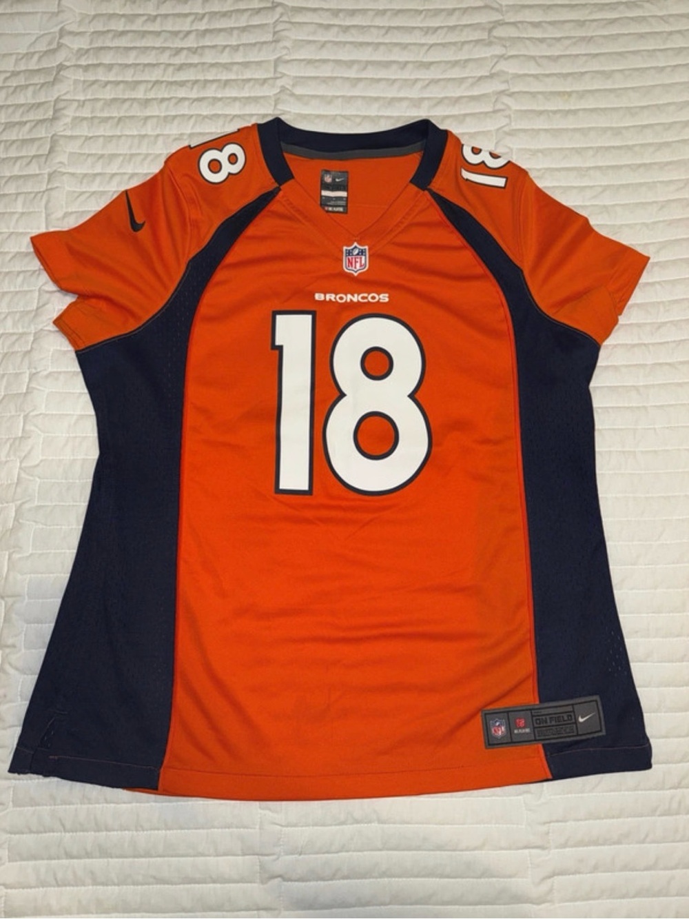 Denver Broncos #18 Women's Football Jersey - Nike